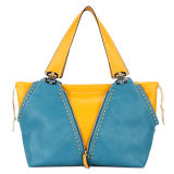 Newest Ladies Fashion Contrast Color Tote Handbags (MBNO032165)