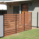 House Courtyard Decoration Aluminium Wood Fence Railing
