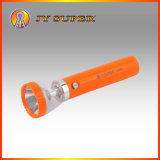 Jy Super Plastic 0.5W+0.5W LED Rechargeable Flashlight Torch for Emergency (JY-9986-1)