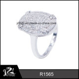 2015 Fashion Jewellery Export Accessories Shiny CZ 925 Sterling Silver Ring Wholesale R1565