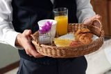 Handled Rectangle Willow Bread Basket