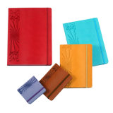 PU Leather Promotional Notebook with Rubber Band - N003