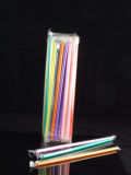 Individual Film Wrapped Flexible Straw with 7 Solid Colors