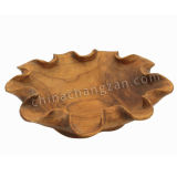 Hot in Selling Delicate Wooden Root Carving Fruit Bowl