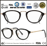 Retro Style Acetate with Metal Eyeglass/Eyewear Frame