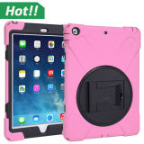 2015 Top Quality Wholesale Tablet Case Silicone PC 2 in 1 Stand Case for iPad Air