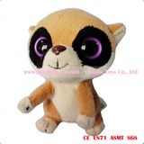 12cm Plush Keychain Stuffed Big Eye Meerkat Toys