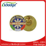 Promotional Gift Metal Pin Badge with Gold Plating