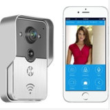 Motion Activated Wireless Camera Peephole WiFi Video Doorbell with SD Recording Card