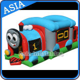 Outdoor Inflatable Train Moonwalk for Kids Games