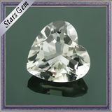 High Quality Brilliant Natural Cut Heart Shape Natural White Topaz