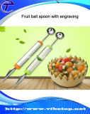 Stainless Steel Fruit Dig Ball Spoon with Engraving Function (KT-02)
