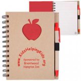 Promotional Recycle Diet Cut Notebook: Apple