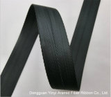 2.0cm Black Herringbone Polyester Webbing
