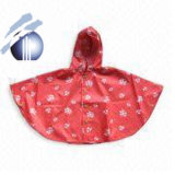 Polyester/PU Children's Poncho with Printing