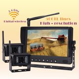 9inches High Definition Digital Wireless Camera Monitor System with Mounts to Farm Tractor Automotive Security Parts