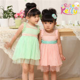 Wholesale Baby Clothes, Two Color Cotton Baby Dress
