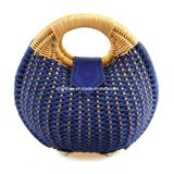 Shell Shaped Wicker Rattan Handbag