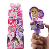 Plastic New Crystal Shoes Camera Toy with Candy