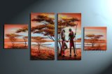 African Couple Oil Painting on Canvas Art (AR-004)