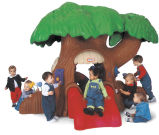Big Tree House Plastic Slide for Kids (TY-12201)