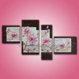 Group Modern Flower Painting for Home Decoration (KLFL4-0012)
