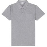 New Summer Men's T-Shirt, Short Sleeve Solid Color Cotton Work Clothes Polo Shirt
