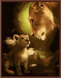 New Design Animal Picture Oil Painting by Numbers, Oil Painting Beginner Kit Gx6307