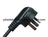 Australia SAA Approval Three Wire Angled Power Plug (D06A)