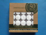 Paraffin Wax Pressed White Unscented Tealight Candles