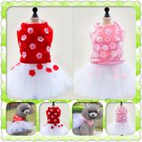 Florals Dog Dress of Pet Skirt Clothes Pet Products (ds001)