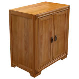 Solid Oak Wood Furniture Antique 2 Door Shoe Cabinet