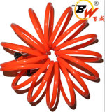 Red Dia 8mm Spring Spiral Recoil PE Plastic Air Hose Pipe for Pneumatic System
