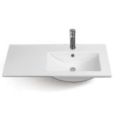 Thin Ceramic Sanitaryware Bathroom Cabinet Basin and Hand Basin and Face Sink for Project Design St-6204