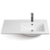 Thin Ceramic Sanitaryware Bathroom Cabinet Basin and Hand Basin and Face Sink for Project Design St-6204