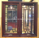 New Design American Style Hand Outward Opening Wooden Window