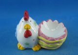 Ceramic Chick Single Egg Stand for Easter Gifts, Egg Holder for Easter