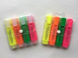 4PCS PVC Bag Packing Highlighter Marker Pen