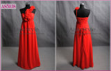 Hot Sale Simple Design Long Chiffon Evening Dress/Party Dress/Bride Dress (AS5038)