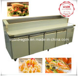 S/S Refrigeration Pizza Display Counter with 4 Solid Doors