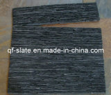 Popular Natural Black Thin Veneer Stone for Curtain Wall Covering