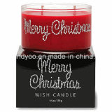 Two Wicks Scented Soy Christmas Candle in Glass
