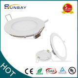 Mini Ultra Slim Dimmable 6W 18W Recessed Round LED Panel Light