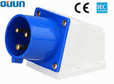 Industrial Power Plug with 2p+E 16A IP44 Plastic Cee