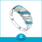 Fine Quality Silver Blue Turquoise Ring