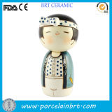 Small Eyes Japanese Boy Ceramic Toy Doll