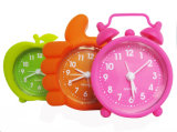 Promotional Colorful Lovely Carton Mini Silicone Desk Alarm Clock