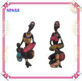 Popular Black Doll Souvenir, Resin Painting Negro Figurine