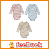 China Plain Good Quality Rompers 100% Organic Cotton Blank Baby Clothes Ks1562