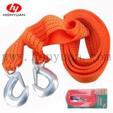 3 Ton Tow Strap Rope with Forged Hooks - Orange (4M)